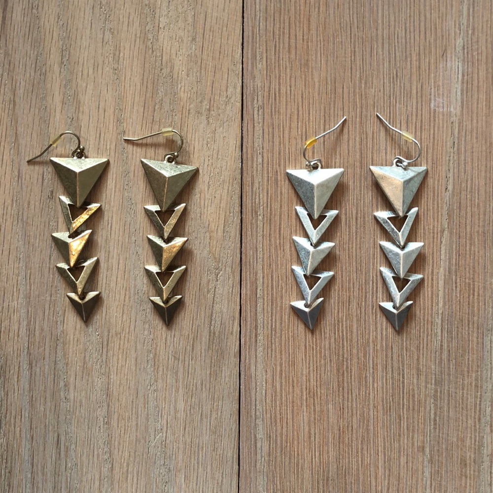 ARROWHEAD DROP EARRINGS ✨ SILVER OR GOLD